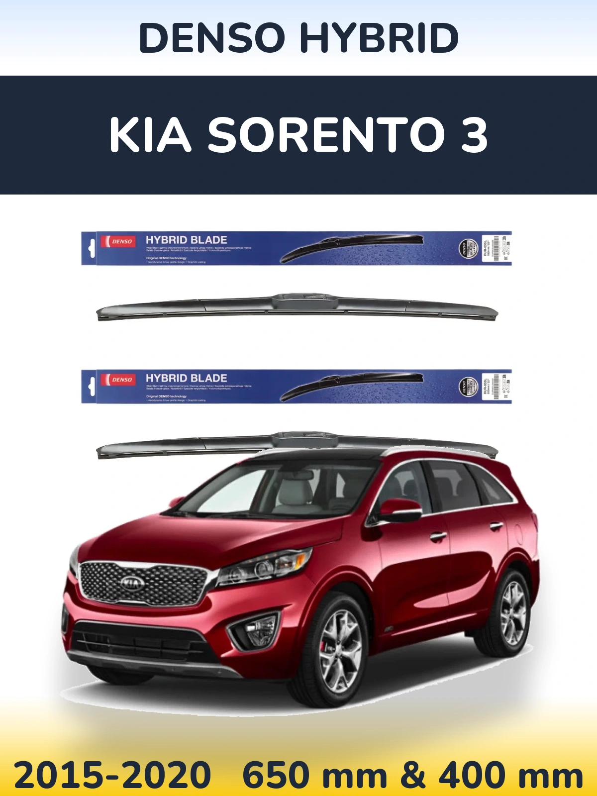 Torkarblad Denso Hybrid för KIA Sorento 3