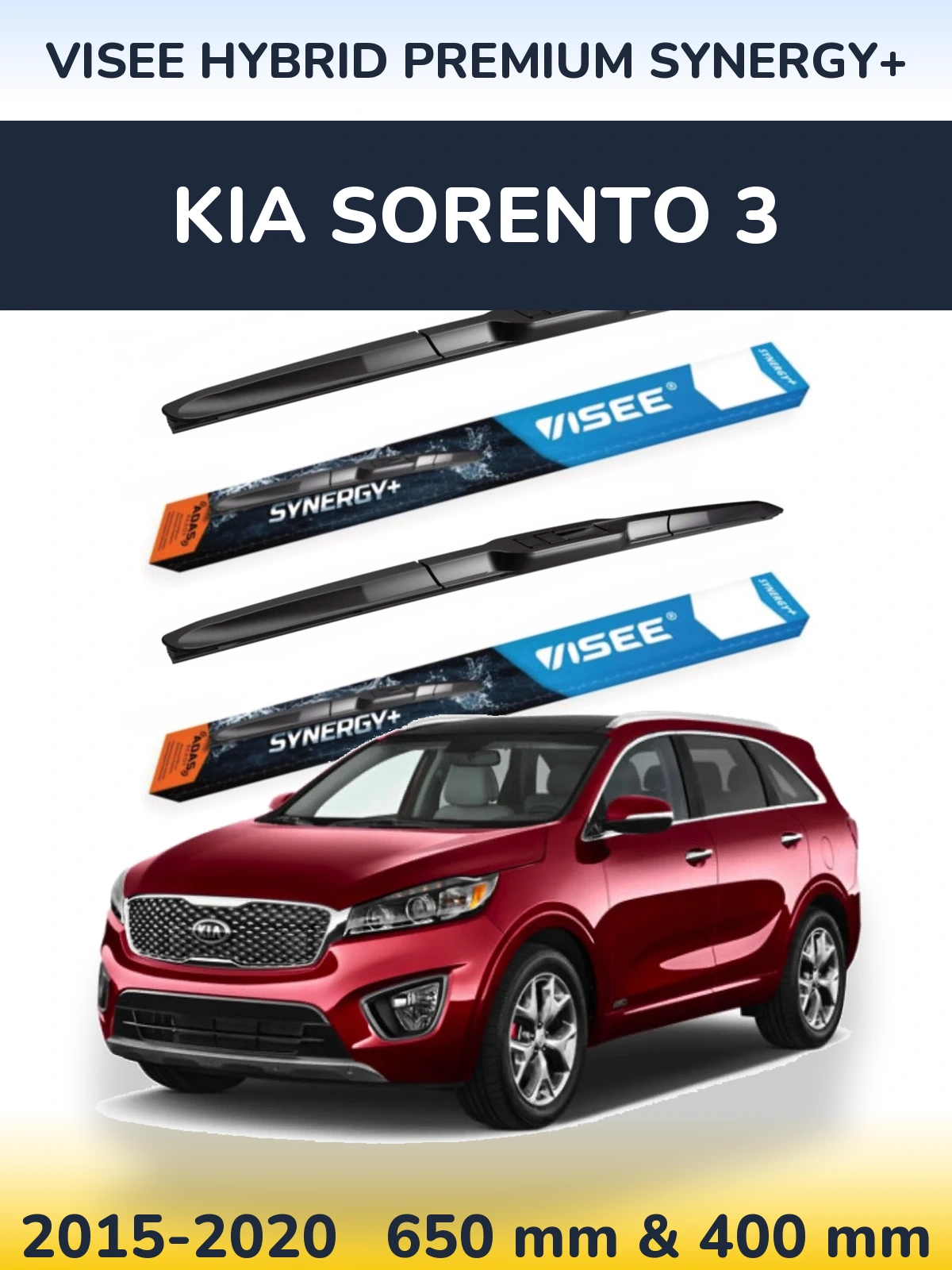 Torkarblad VISEE HYBRID PREMIUM SYNERGY+ för KIA Sorento 3
