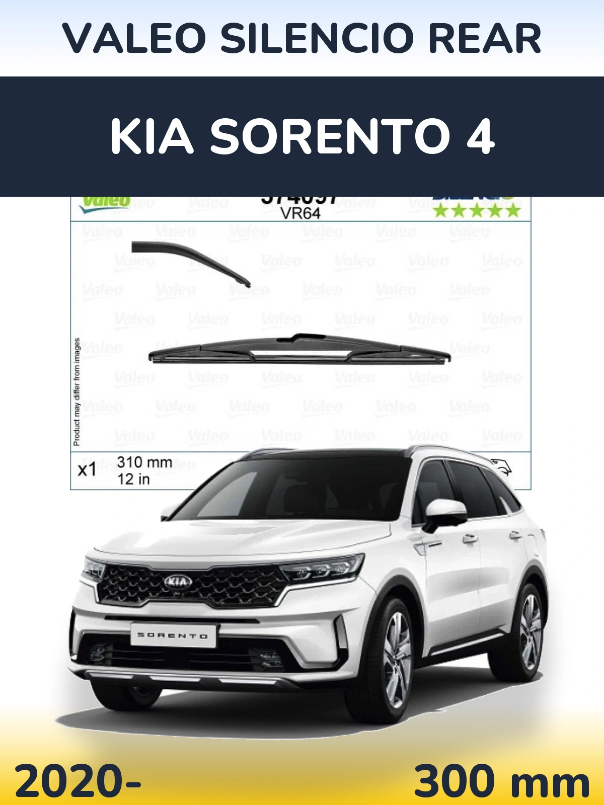 Torkarblad Valeo Silencio Rear för KIA Sorento 4