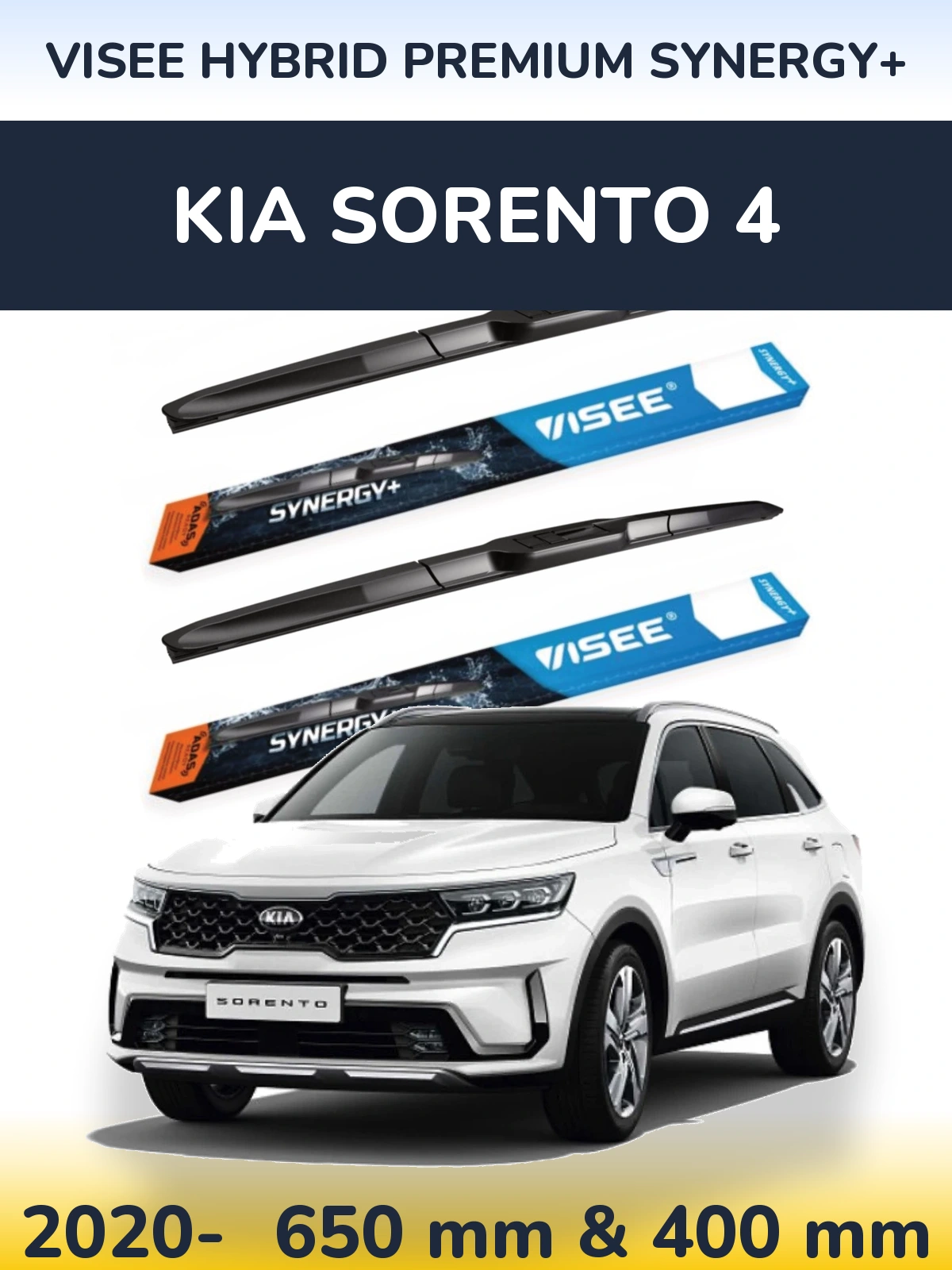 Torkarblad VISEE HYBRID PREMIUM SYNERGY+ för KIA Sorento 4