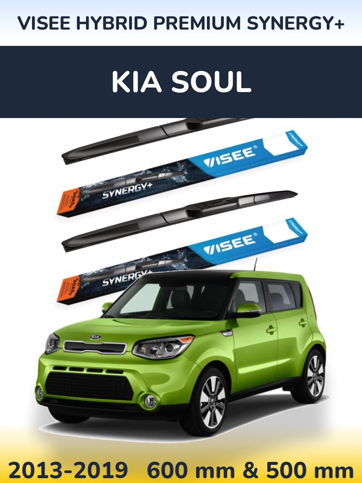 Torkarblad VISEE HYBRID PREMIUM SYNERGY+ för KIA Soul