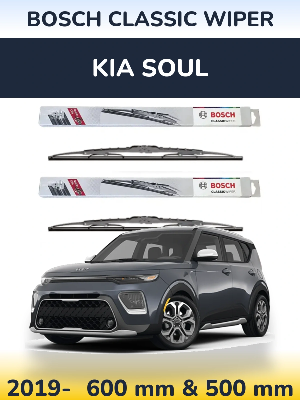 Torkarblad BOSCH Classic Wiper för KIA Soul