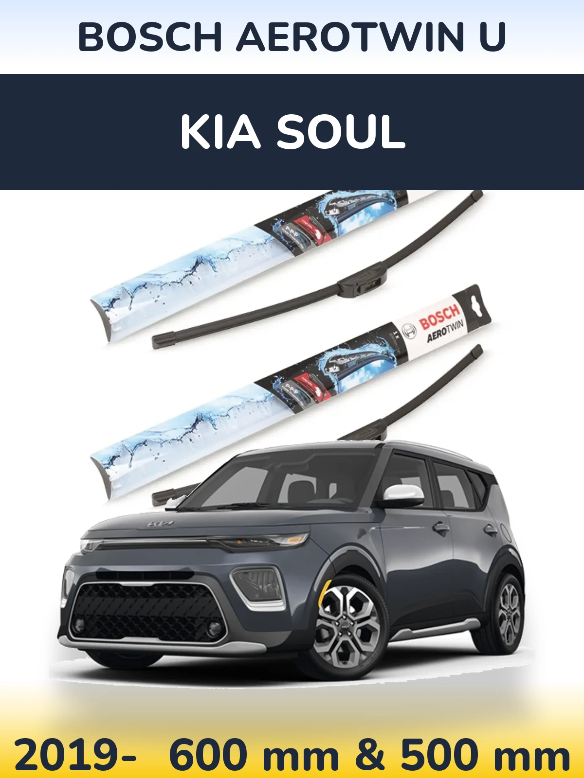 Torkarblad BOSCH AeroTwin U för KIA Soul