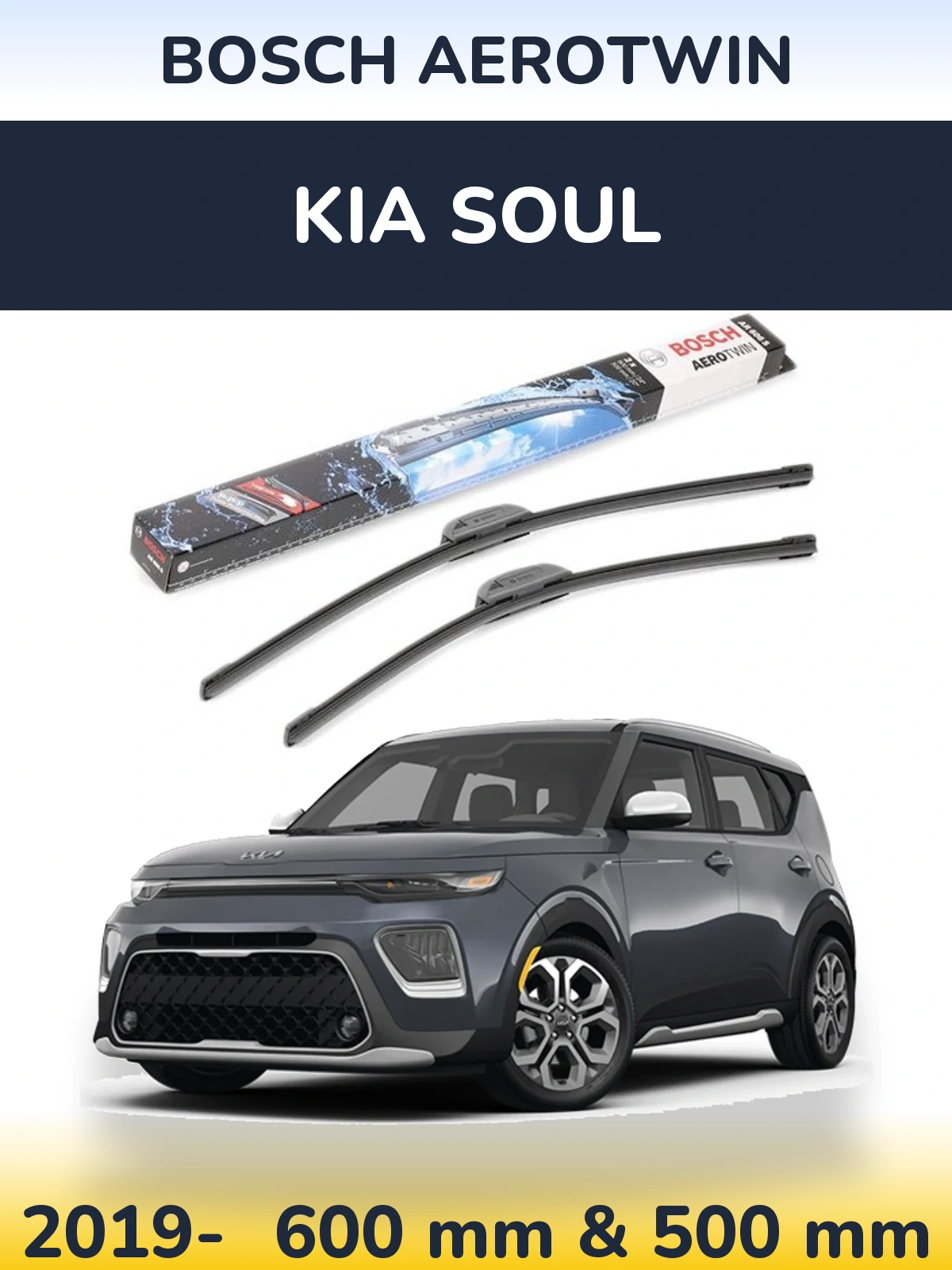 Torkarblad BOSCH AeroTwin för KIA Soul