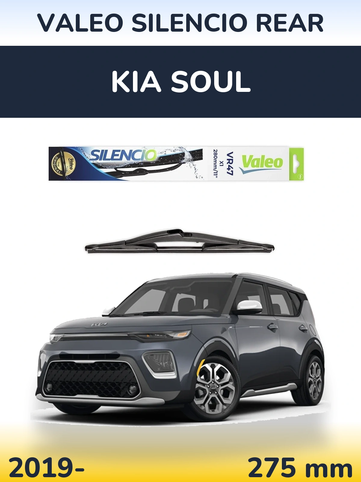 Torkarblad Valeo Silencio Rear för KIA Soul