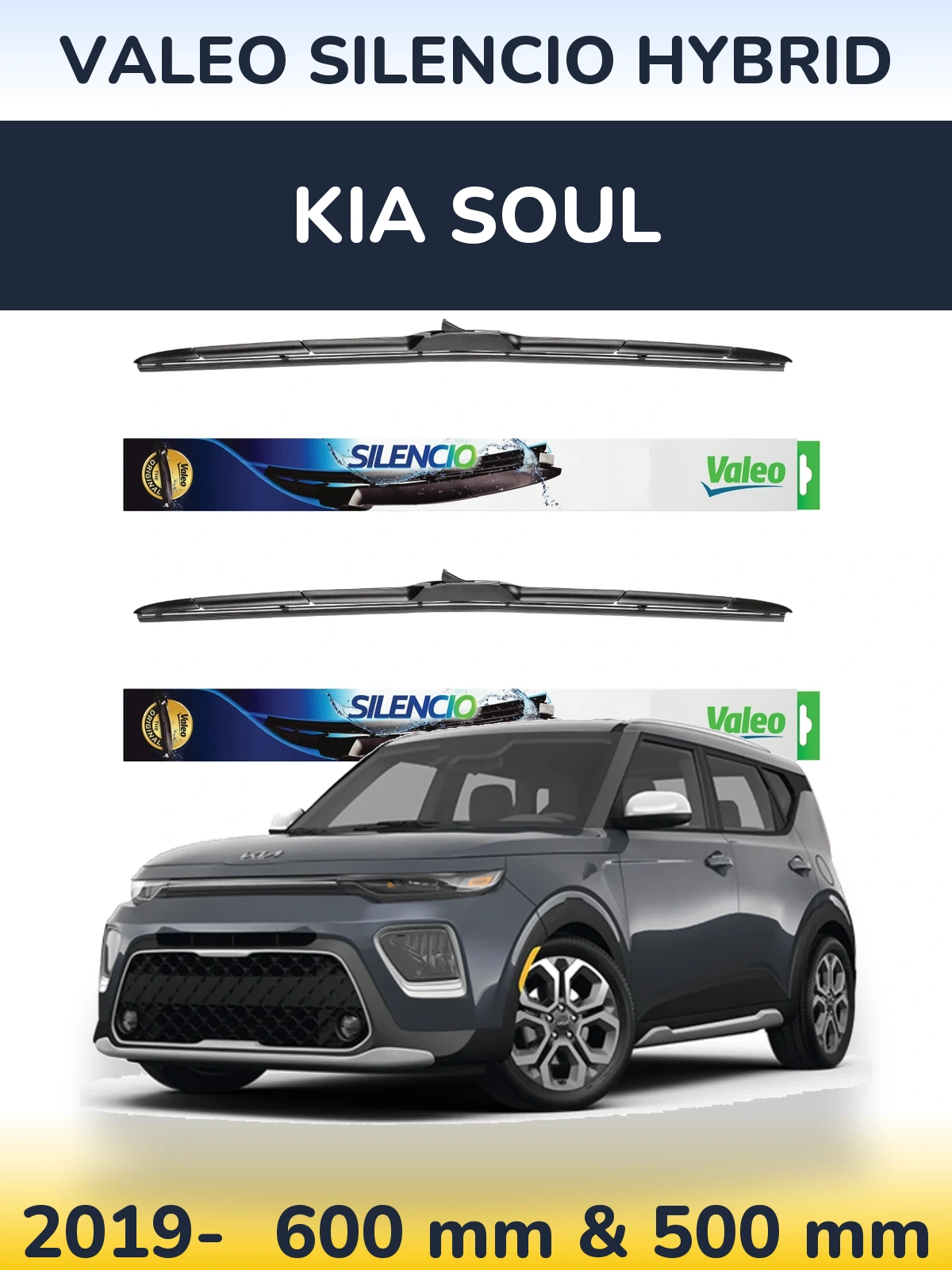 Torkarblad Valeo Silencio Hybrid för KIA Soul