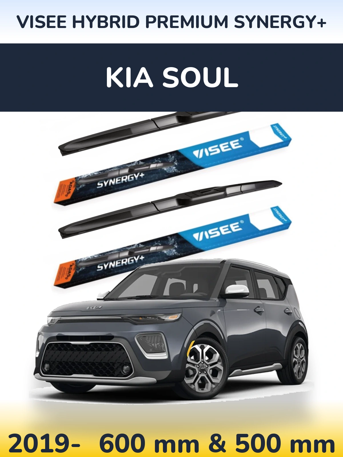 Torkarblad VISEE HYBRID PREMIUM SYNERGY+ för KIA Soul