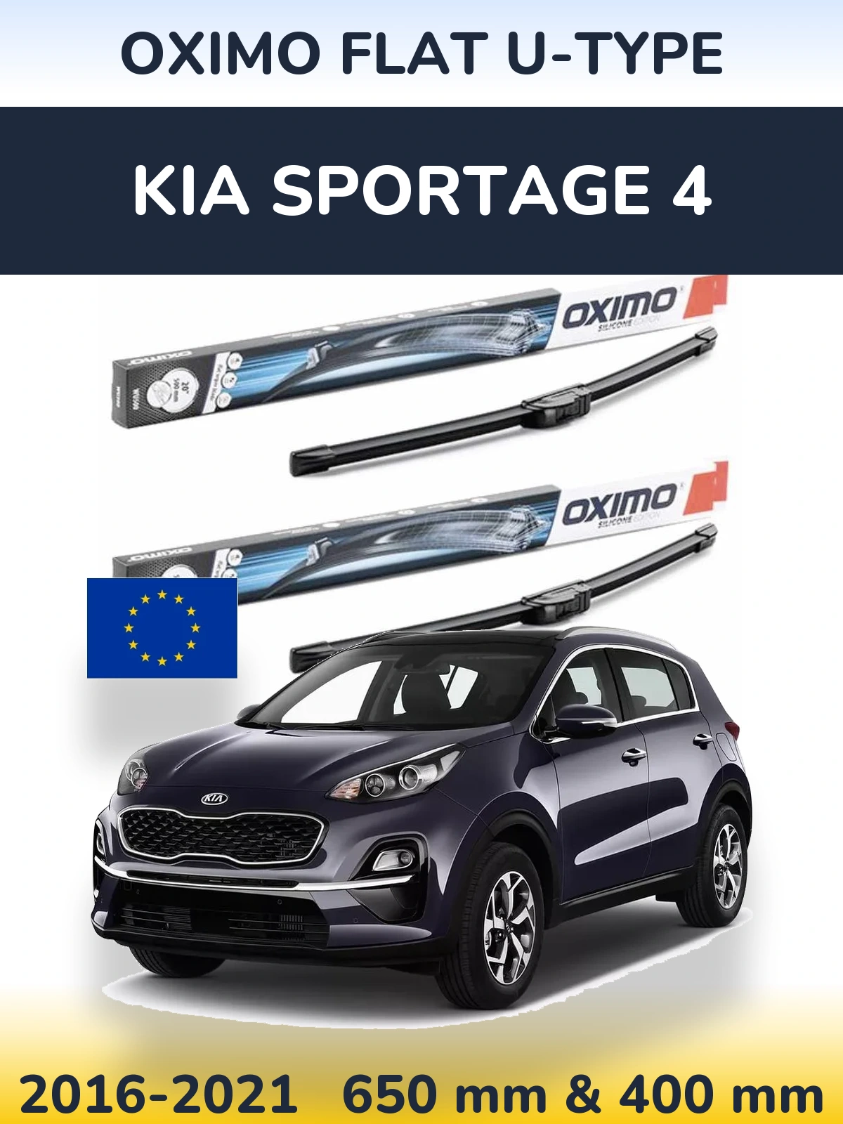 Torkarblad Oximo Flat U-type för KIA Sportage 4