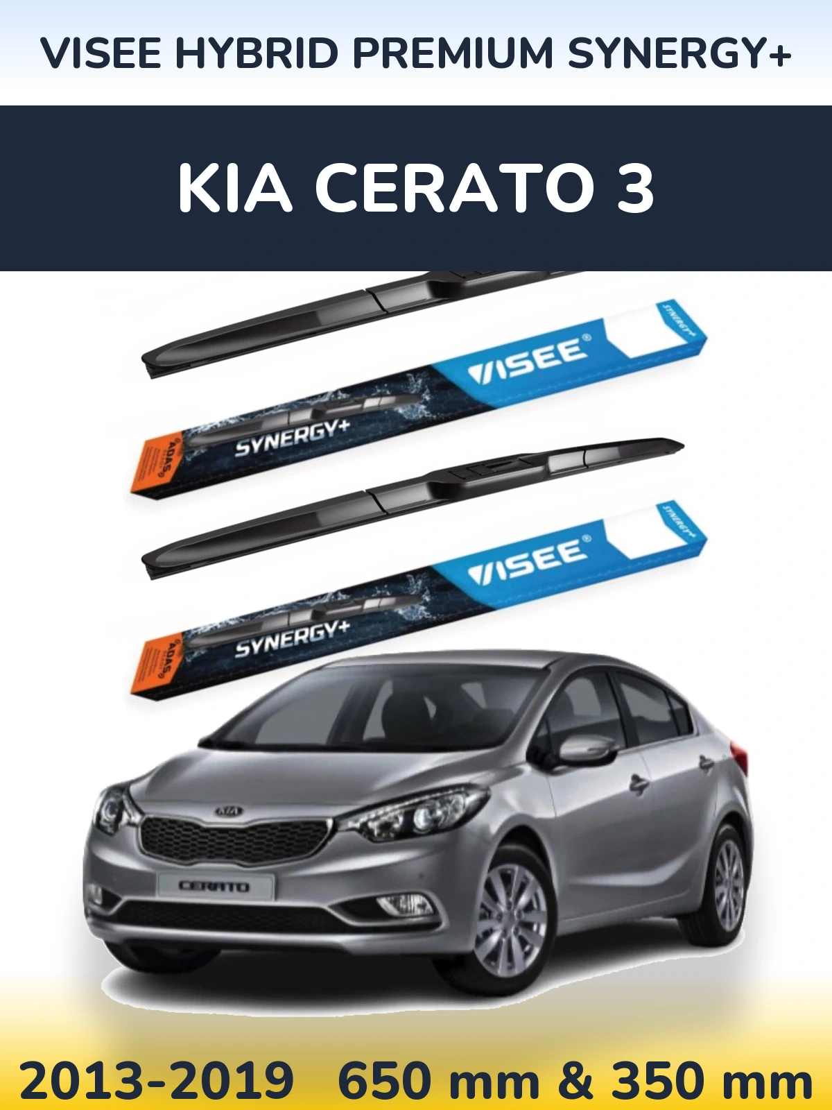 Torkarblad VISEE HYBRID PREMIUM SYNERGY+ för KIA Cerato 3