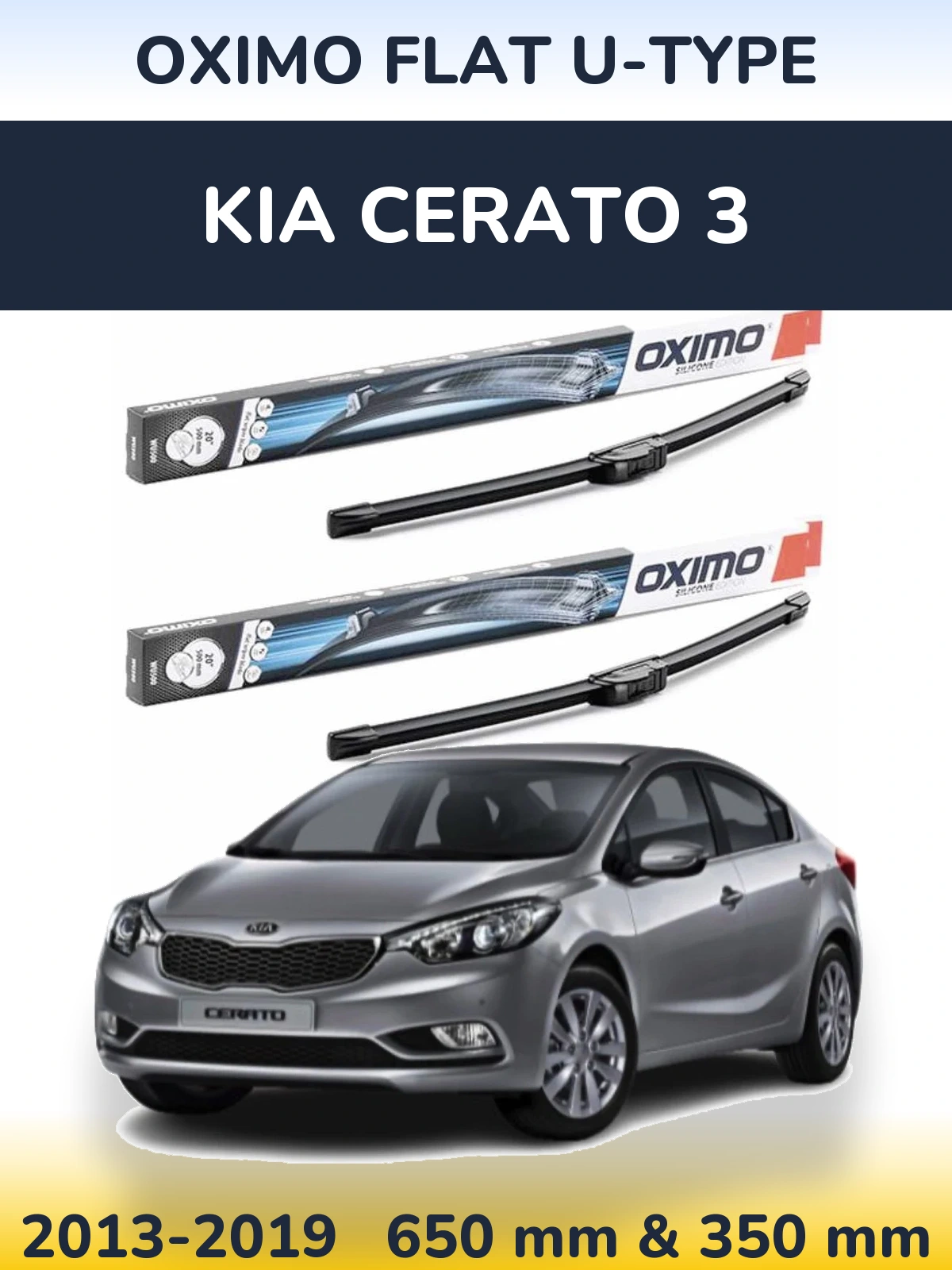 Torkarblad Oximo Flat U-type för KIA Cerato 3