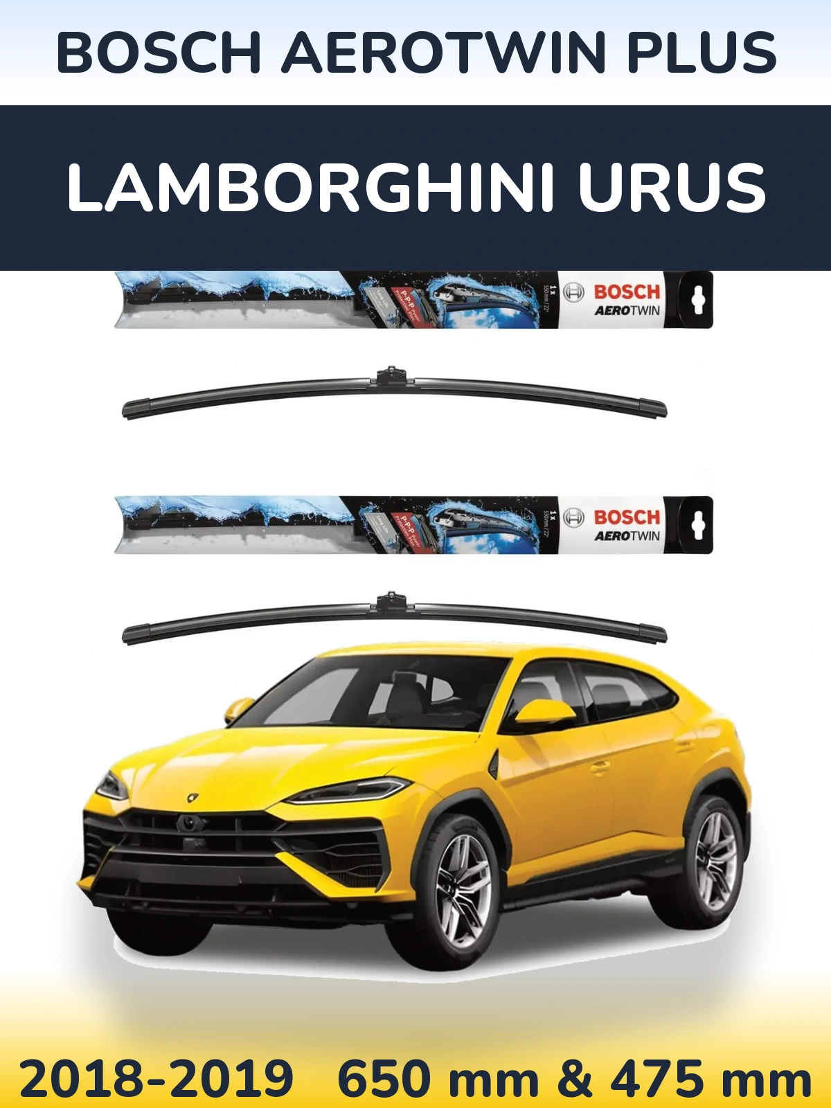 Torkarblad BOSCH AeroTwin Plus för Lamborghini Urus