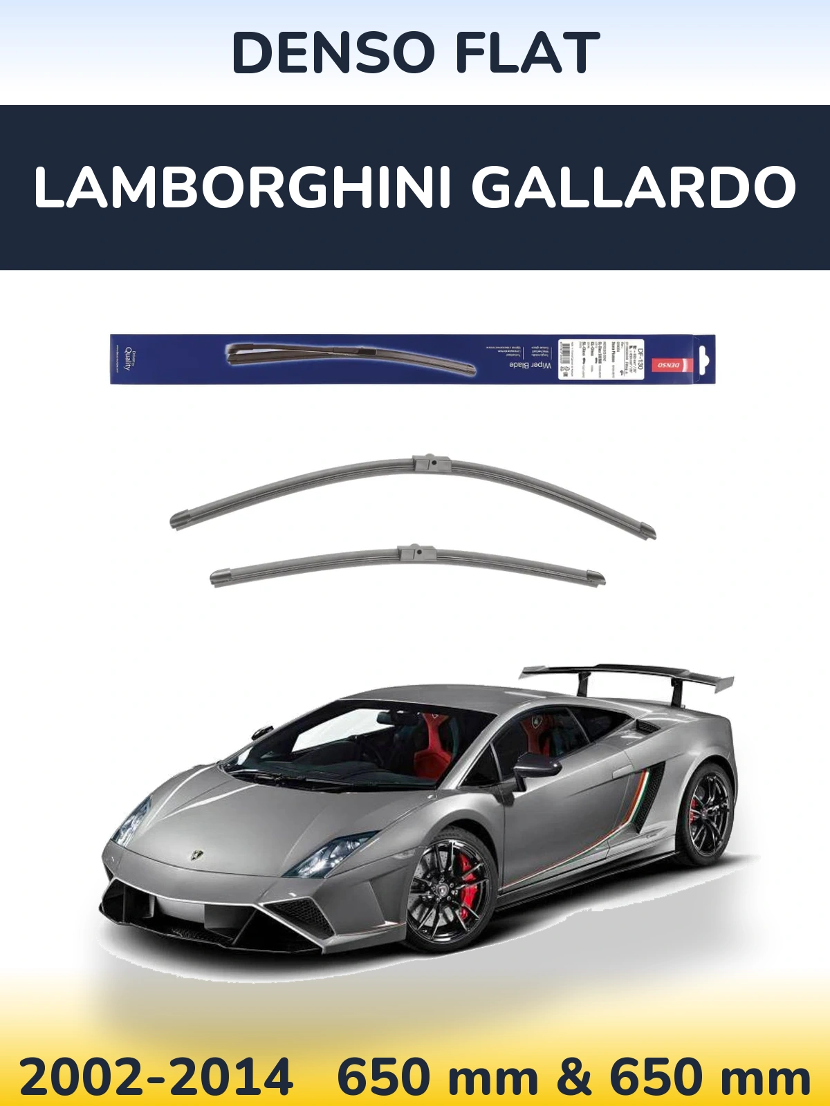 Torkarblad Denso Flat för Lamborghini Gallardo