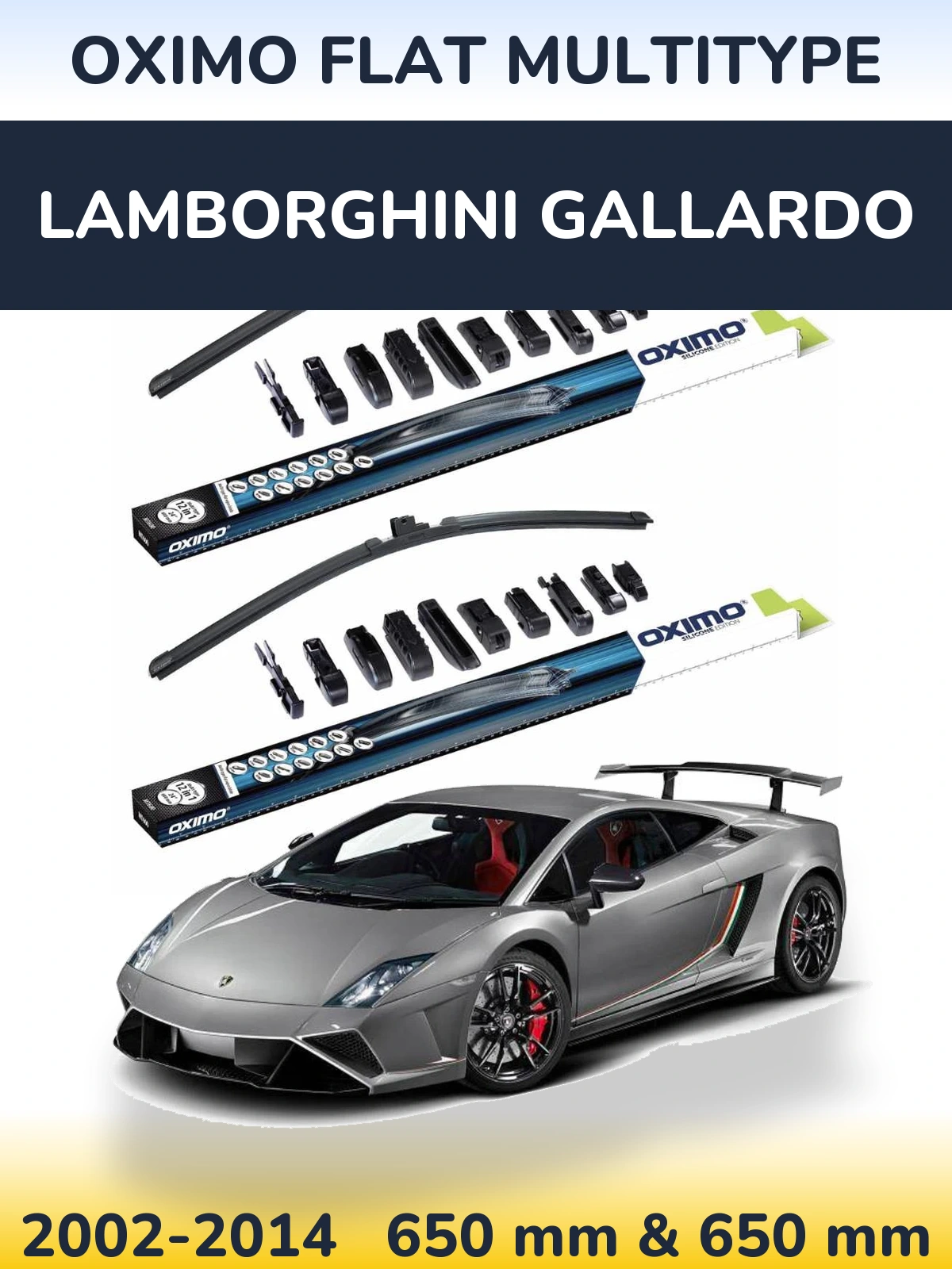 Torkarblad Oximo Flat MultiType för Lamborghini Gallardo