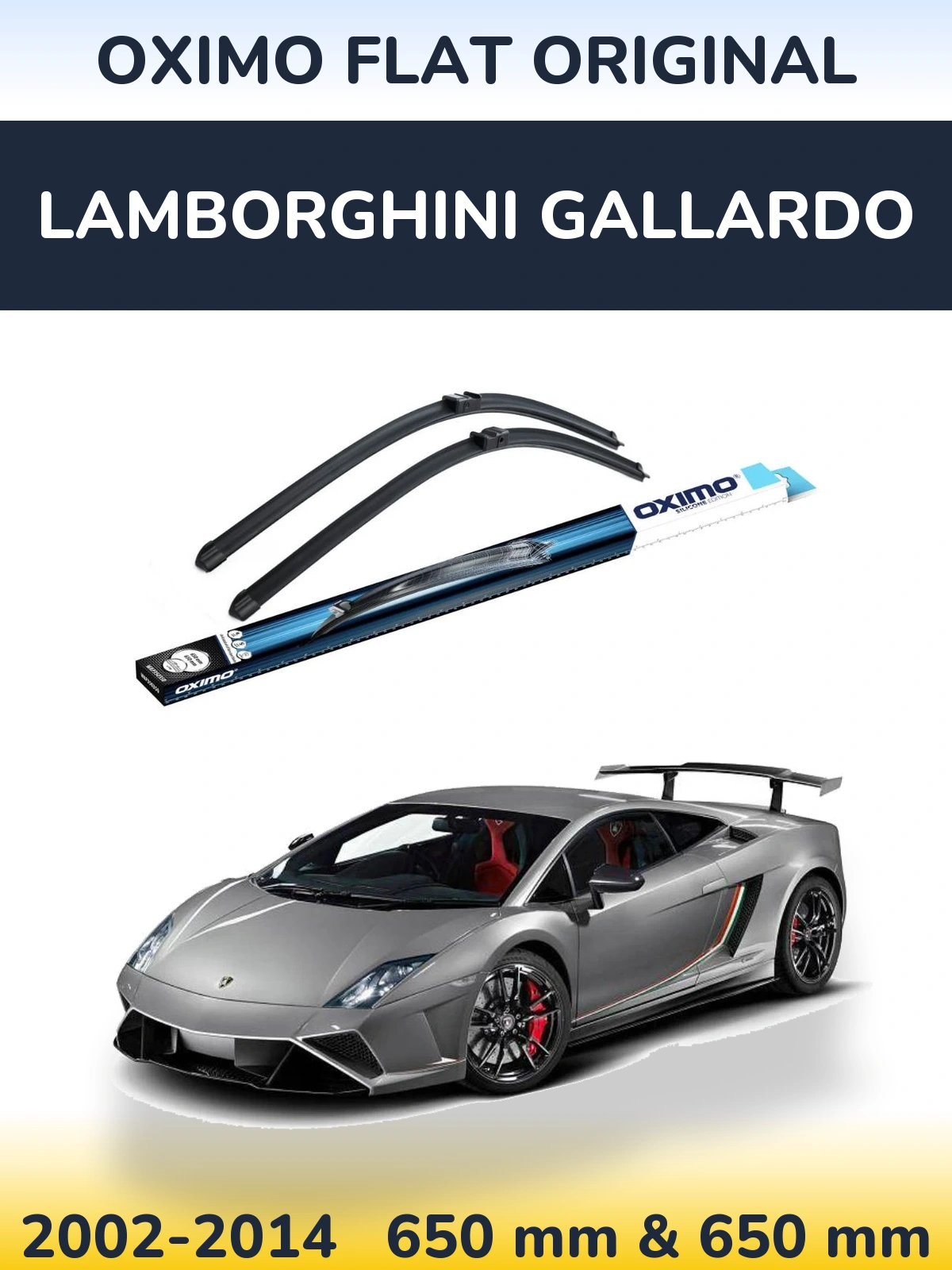 Torkarblad Oximo Flat Original för Lamborghini Gallardo