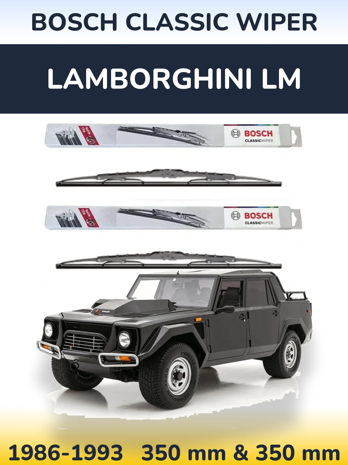 Torkarblad BOSCH Classic Wiper för Lamborghini LM
