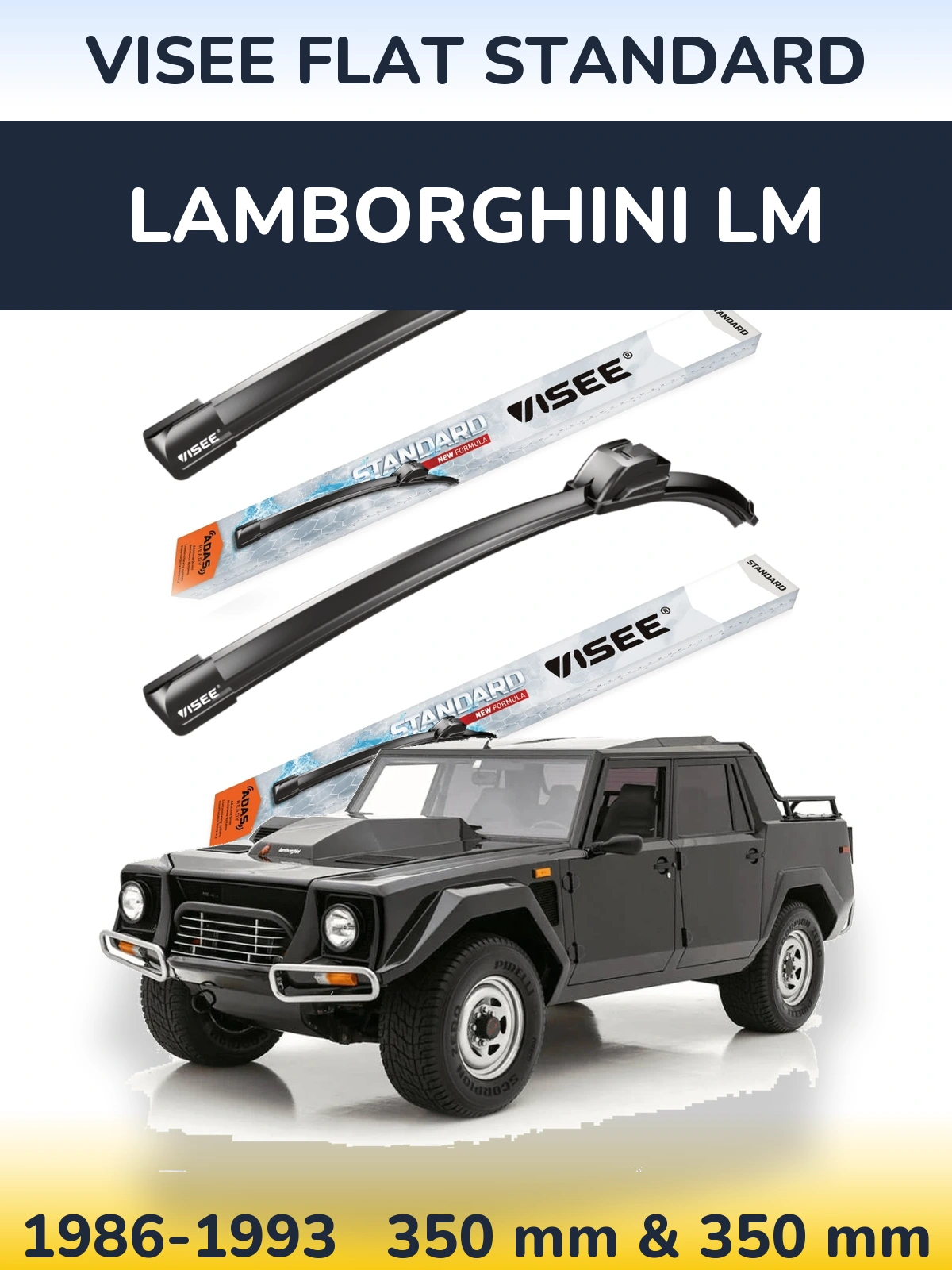 Torkarblad VISEE FLAT STANDARD för Lamborghini LM