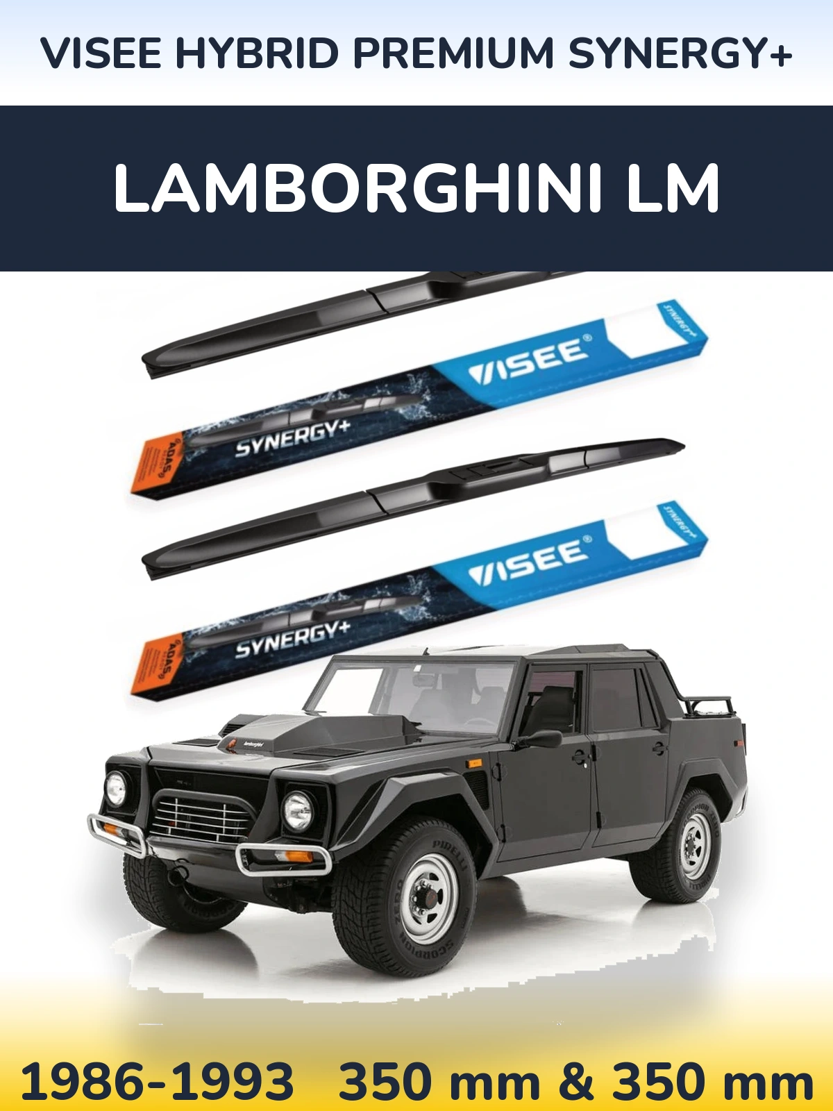 Torkarblad VISEE HYBRID PREMIUM SYNERGY+ för Lamborghini LM