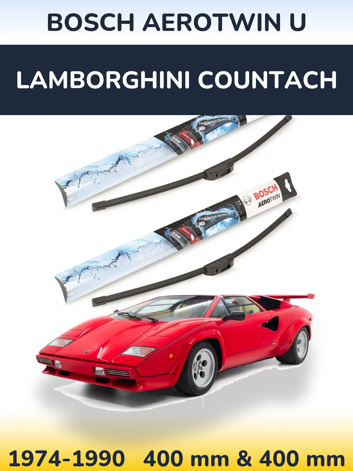 Torkarblad BOSCH AeroTwin U för Lamborghini Countach