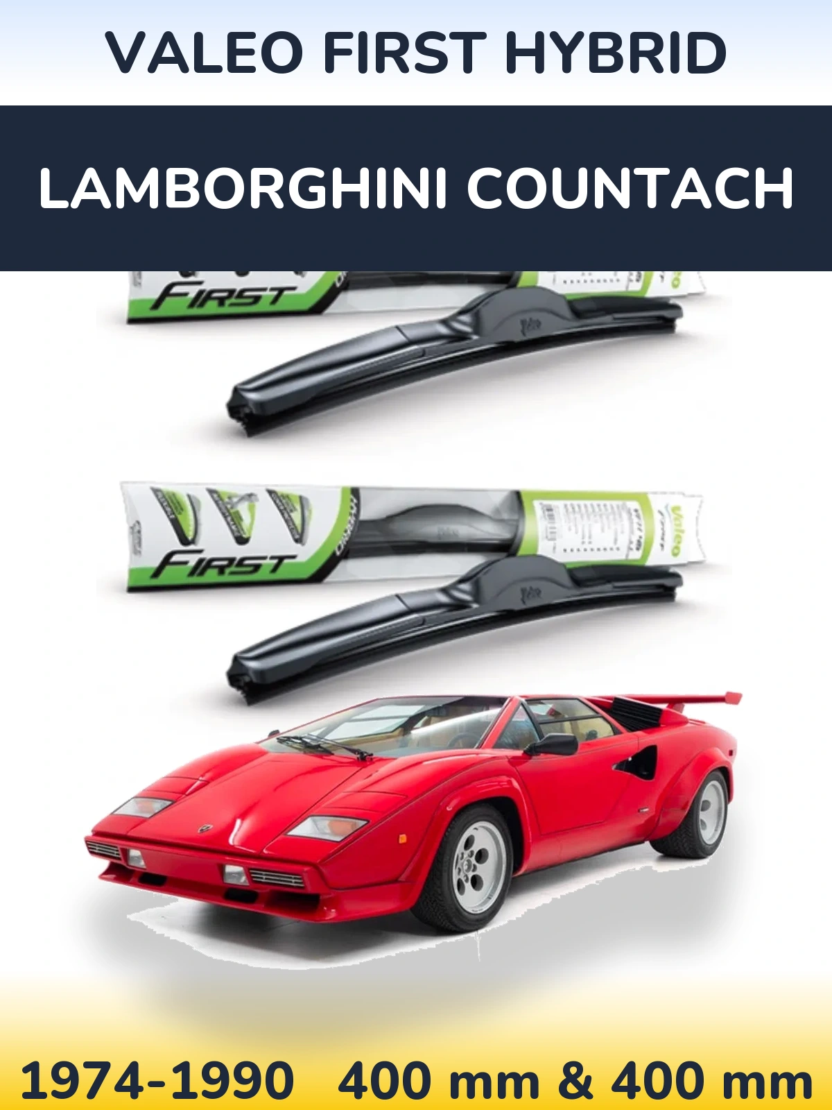 Torkarblad Valeo First Hybrid för Lamborghini Countach