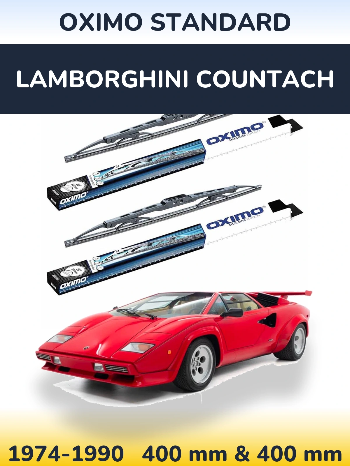 Torkarblad Oximo Standard för Lamborghini Countach