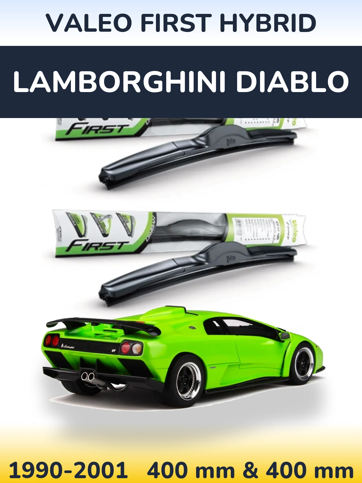 Torkarblad Valeo First Hybrid för Lamborghini Diablo
