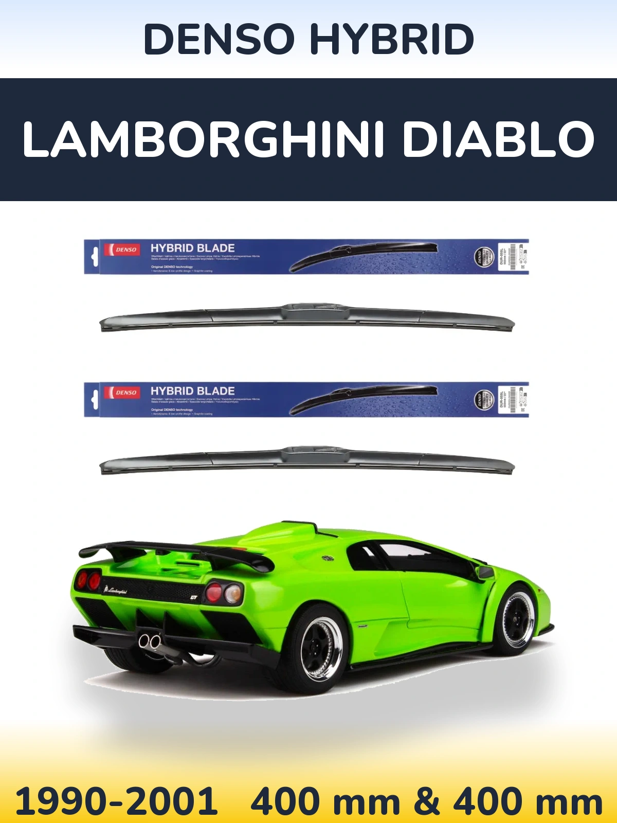 Torkarblad Denso Hybrid för Lamborghini Diablo