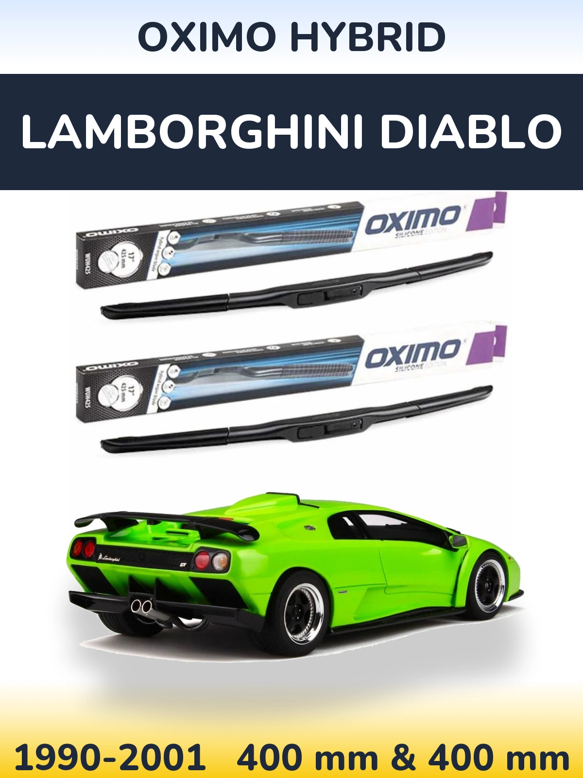 Torkarblad Oximo Hybrid för Lamborghini Diablo