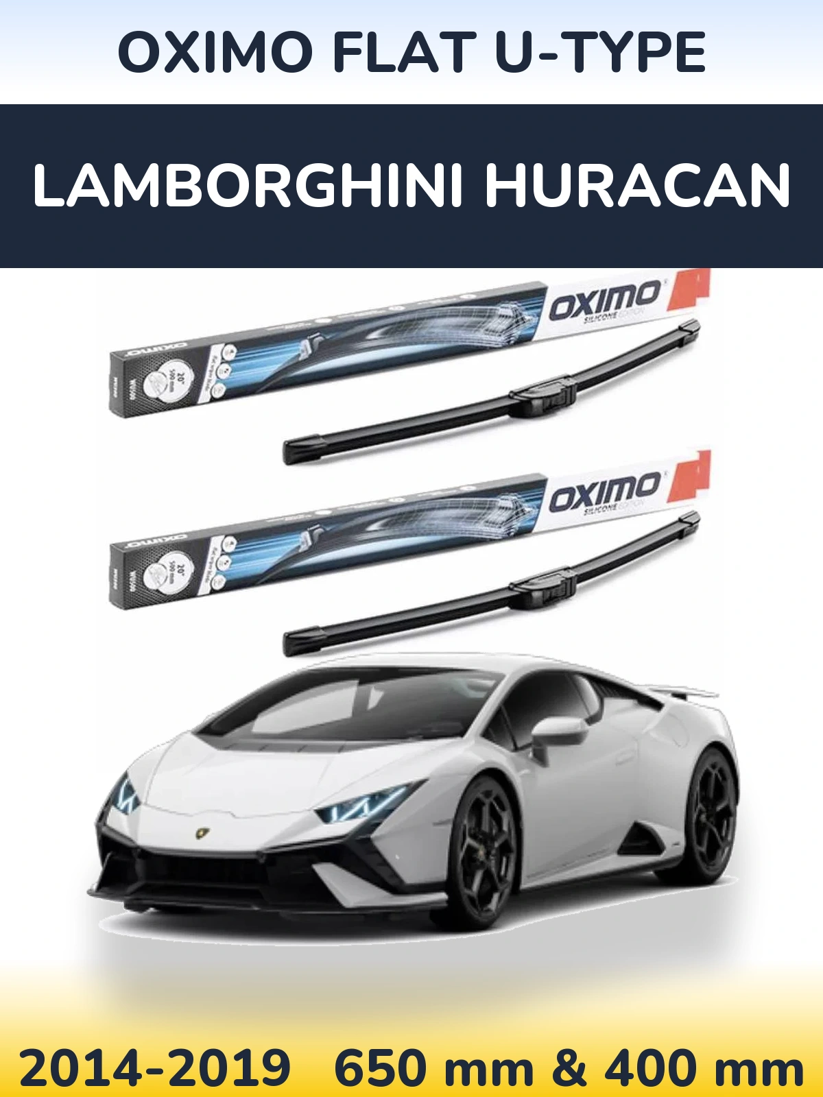 Torkarblad Oximo Flat U-type för Lamborghini Huracan