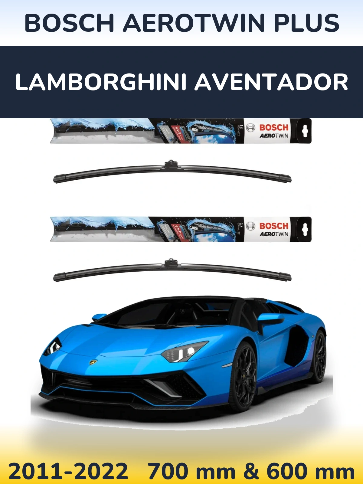 Torkarblad BOSCH AeroTwin Plus för Lamborghini Aventador