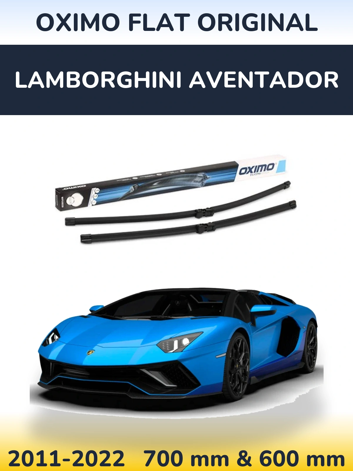 Torkarblad Oximo Flat Original för Lamborghini Aventador
