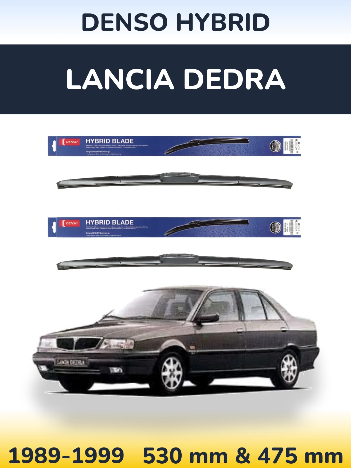 Torkarblad Denso Hybrid för Lancia Dedra