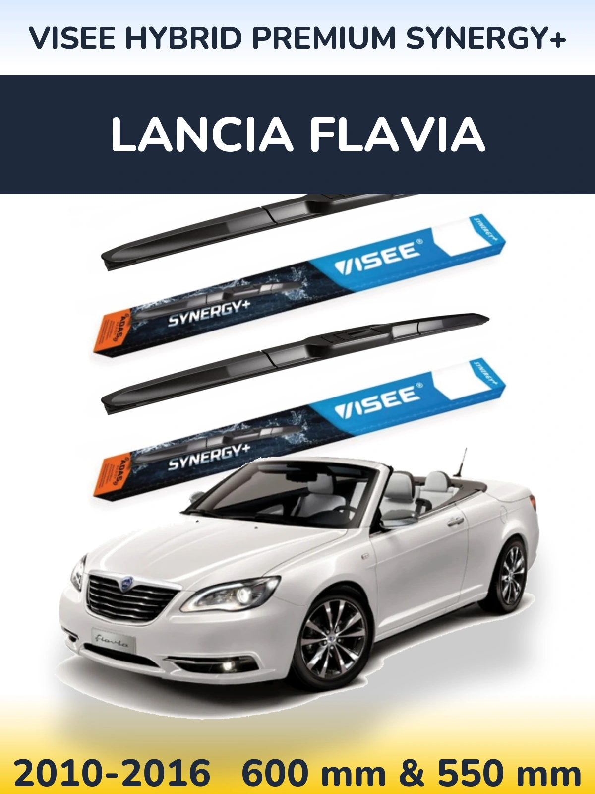 Torkarblad VISEE HYBRID PREMIUM SYNERGY+ för Lancia Flavia