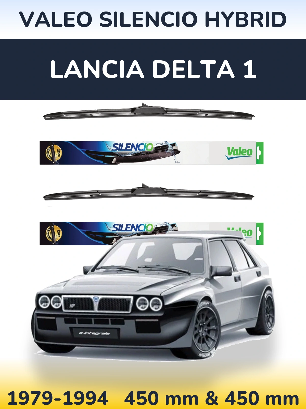 Torkarblad Valeo Silencio Hybrid för Lancia Delta 1