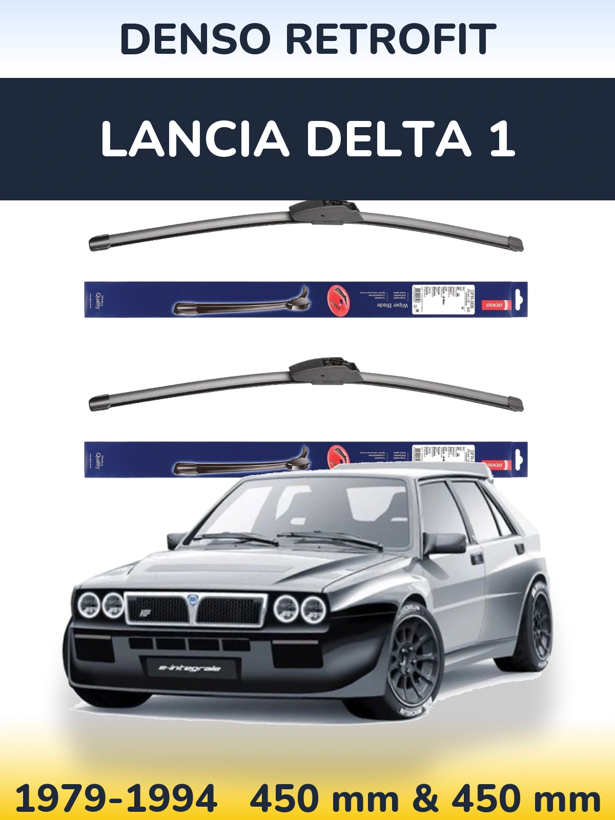 Torkarblad Denso Retrofit för Lancia Delta 1