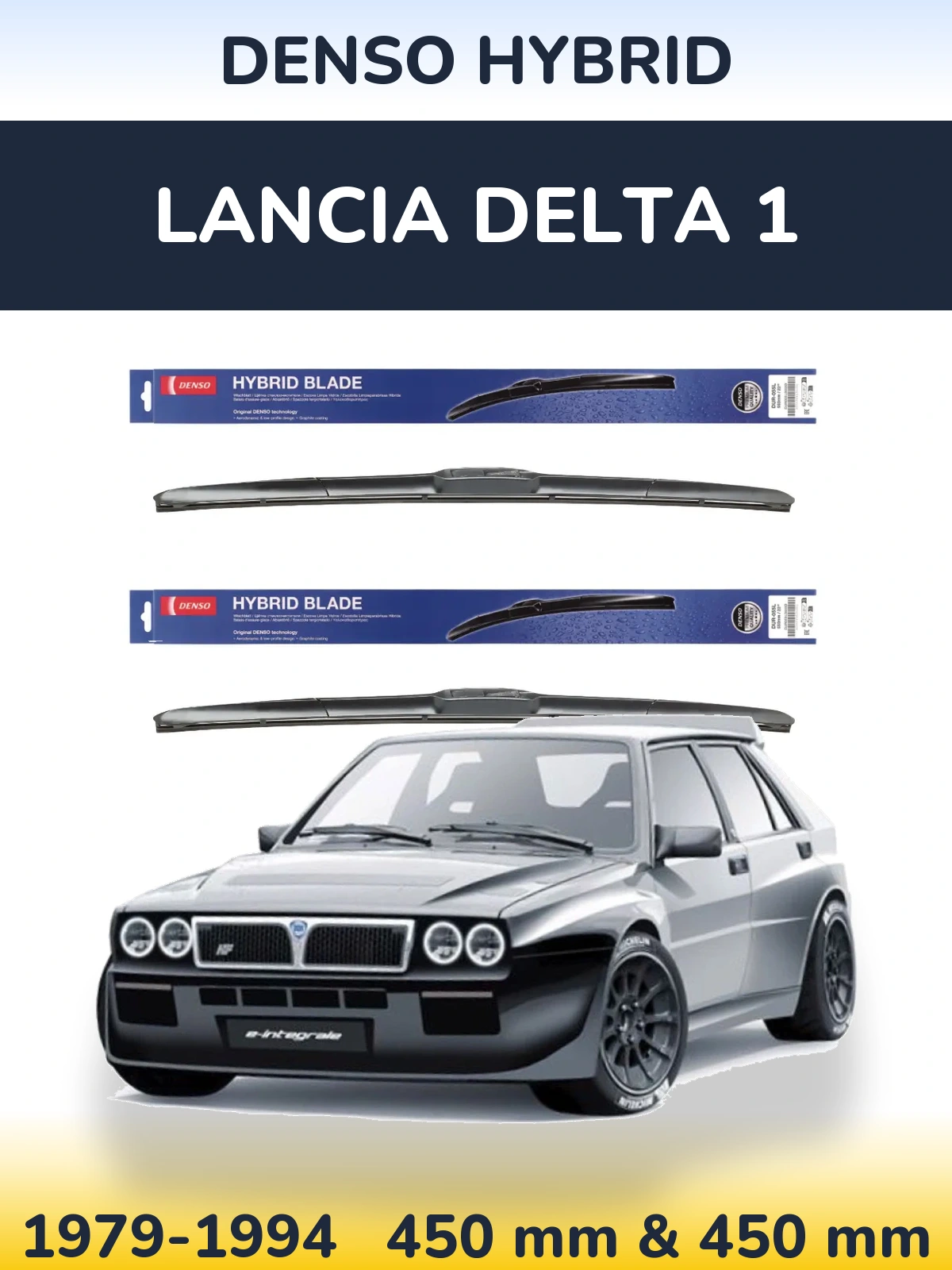Torkarblad Denso Hybrid för Lancia Delta 1