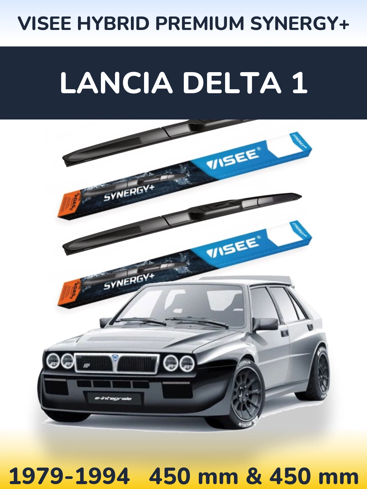Torkarblad VISEE HYBRID PREMIUM SYNERGY+ för Lancia Delta 1
