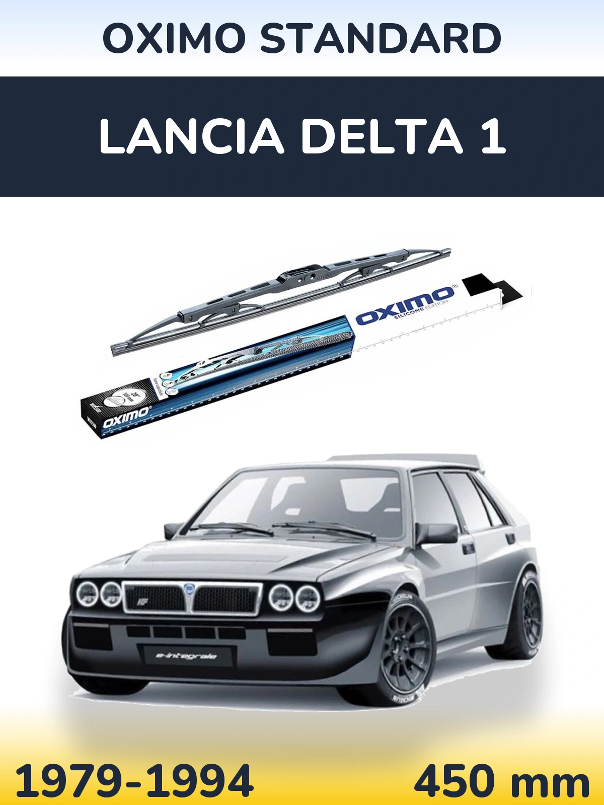 Rear wiper blade Oximo Standard 450 mm for Lancia Delta 1 1979-1994