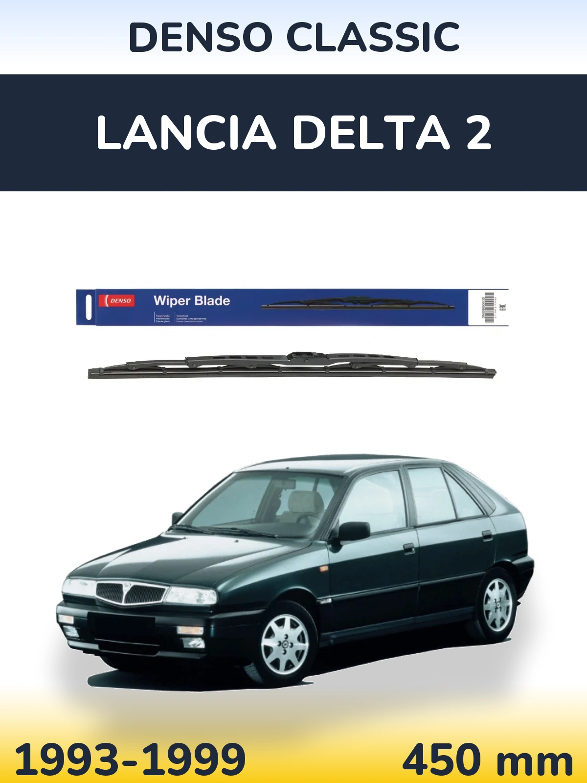 Torkarblad Denso Classic för Lancia Delta 2