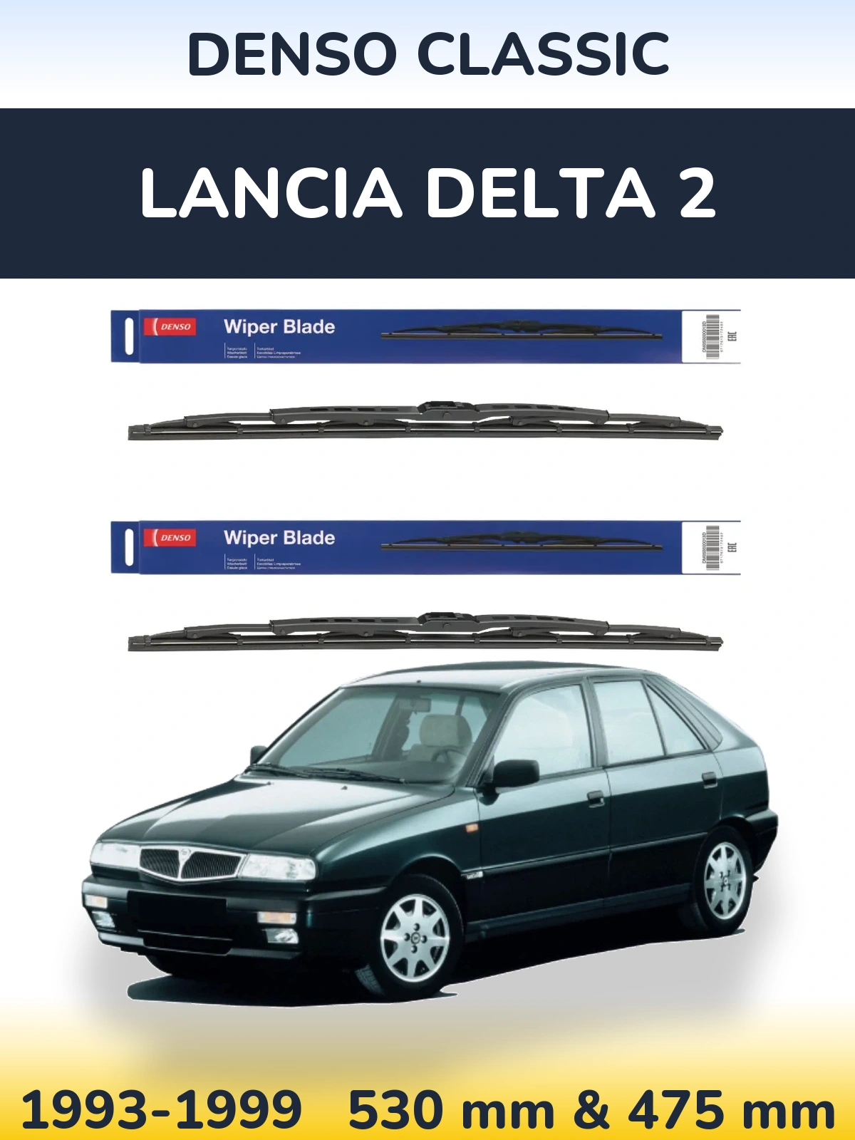 Torkarblad Denso Classic för Lancia Delta 2