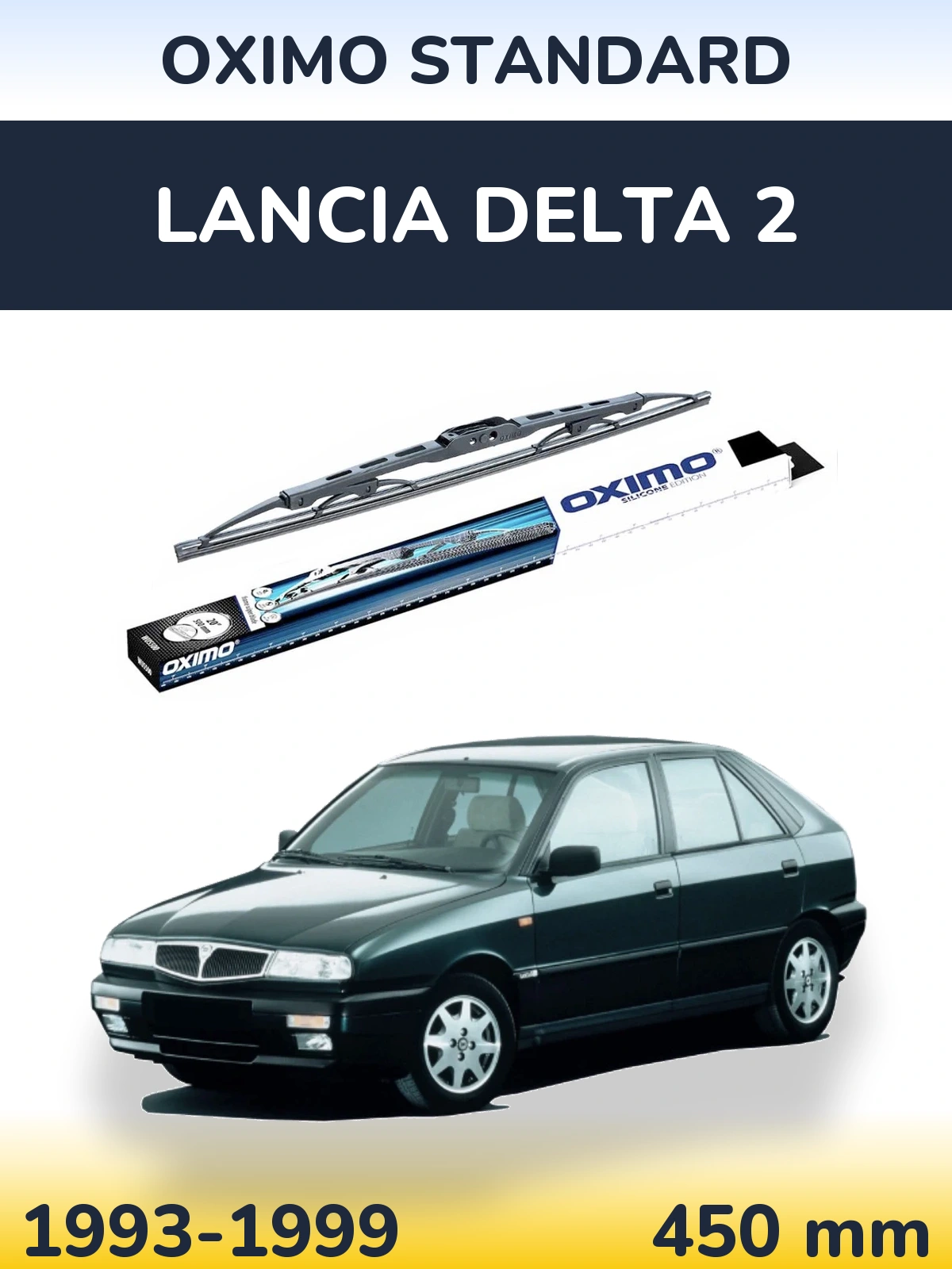 Torkarblad Oximo Standard för Lancia Delta 2