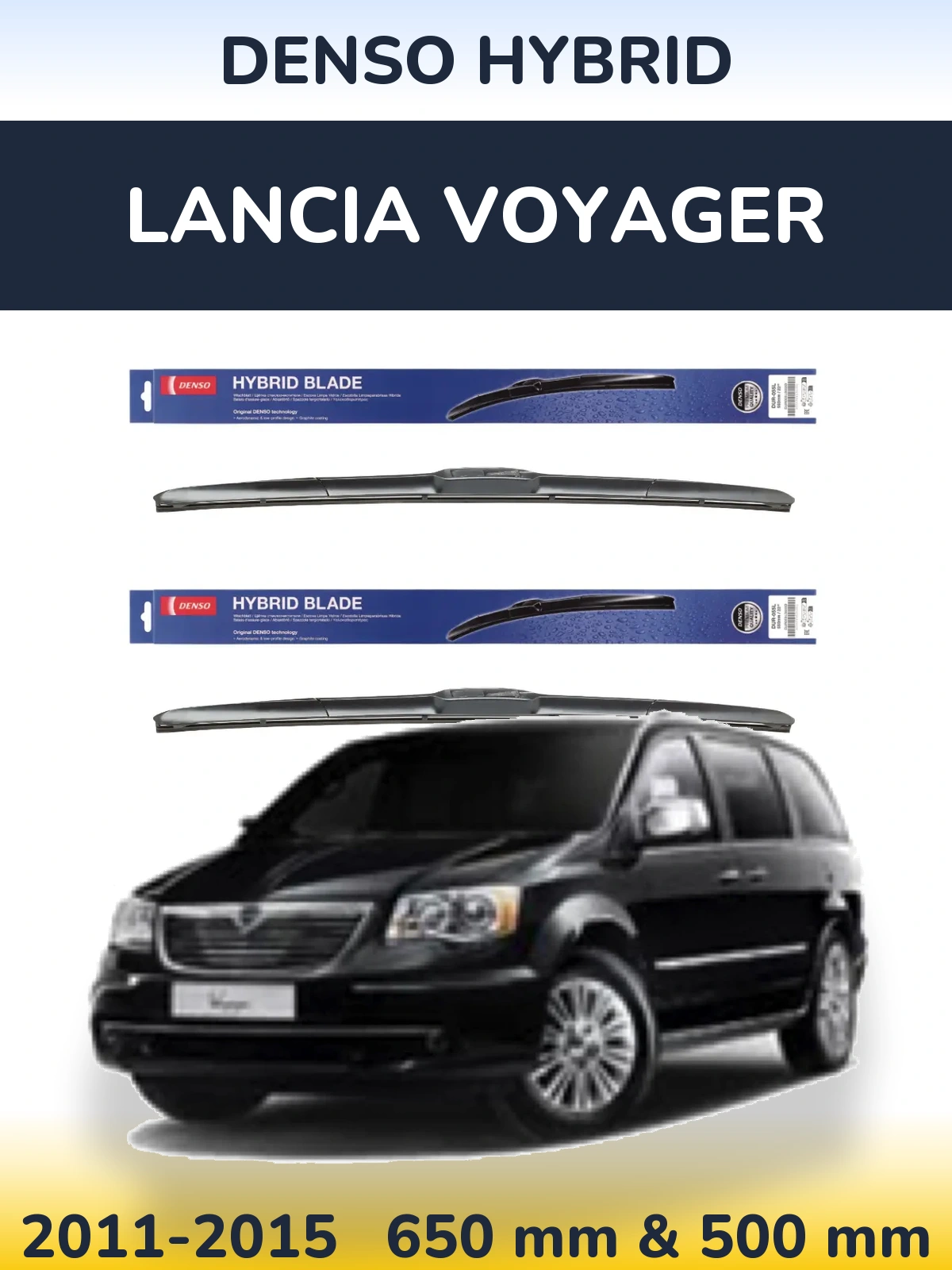 Torkarblad Denso Hybrid för Lancia Voyager