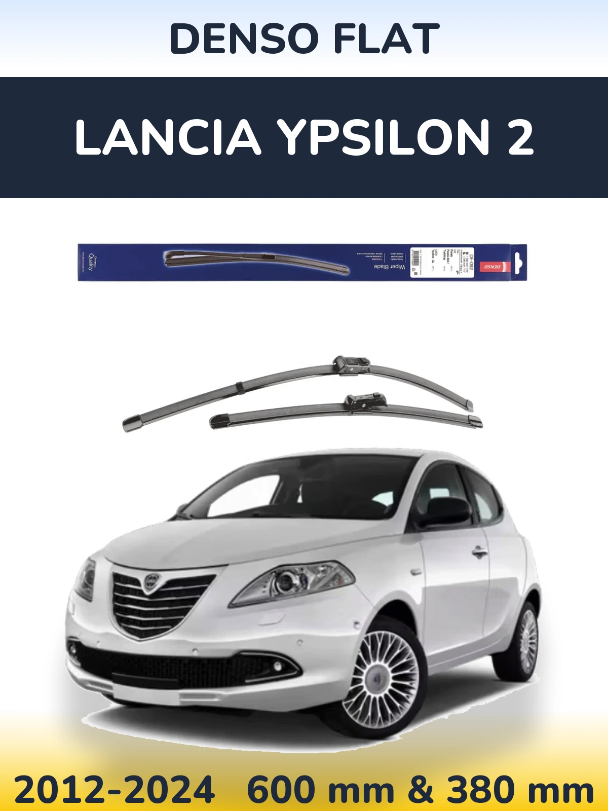 Torkarblad Denso Flat för Lancia Ypsilon 2