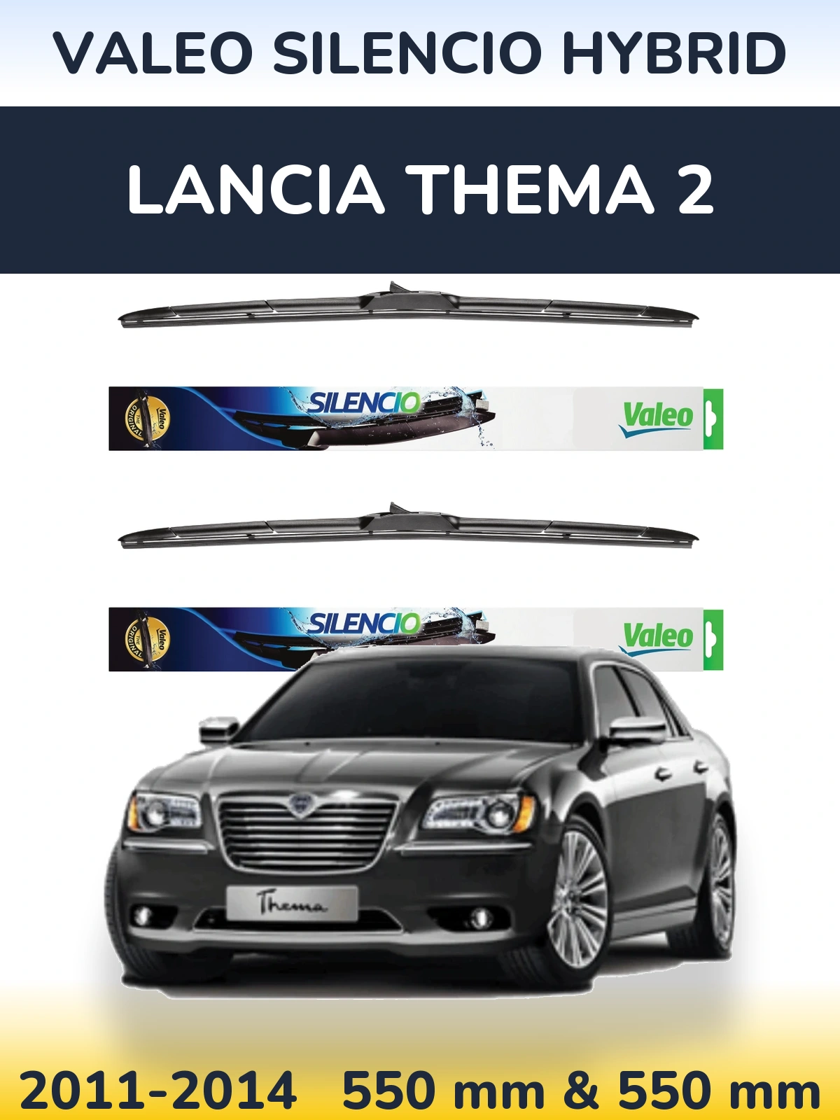 Torkarblad Valeo Silencio Hybrid för Lancia Thema 2