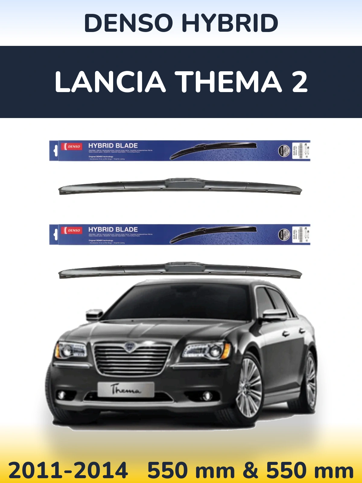 Torkarblad Denso Hybrid för Lancia Thema 2