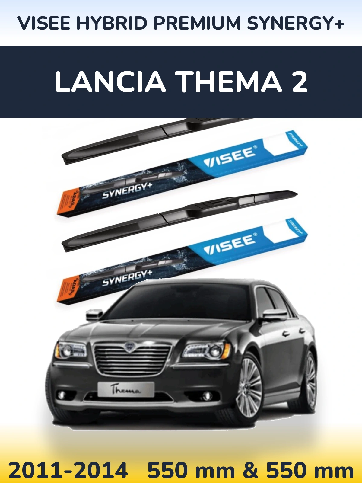 Torkarblad VISEE HYBRID PREMIUM SYNERGY+ för Lancia Thema 2