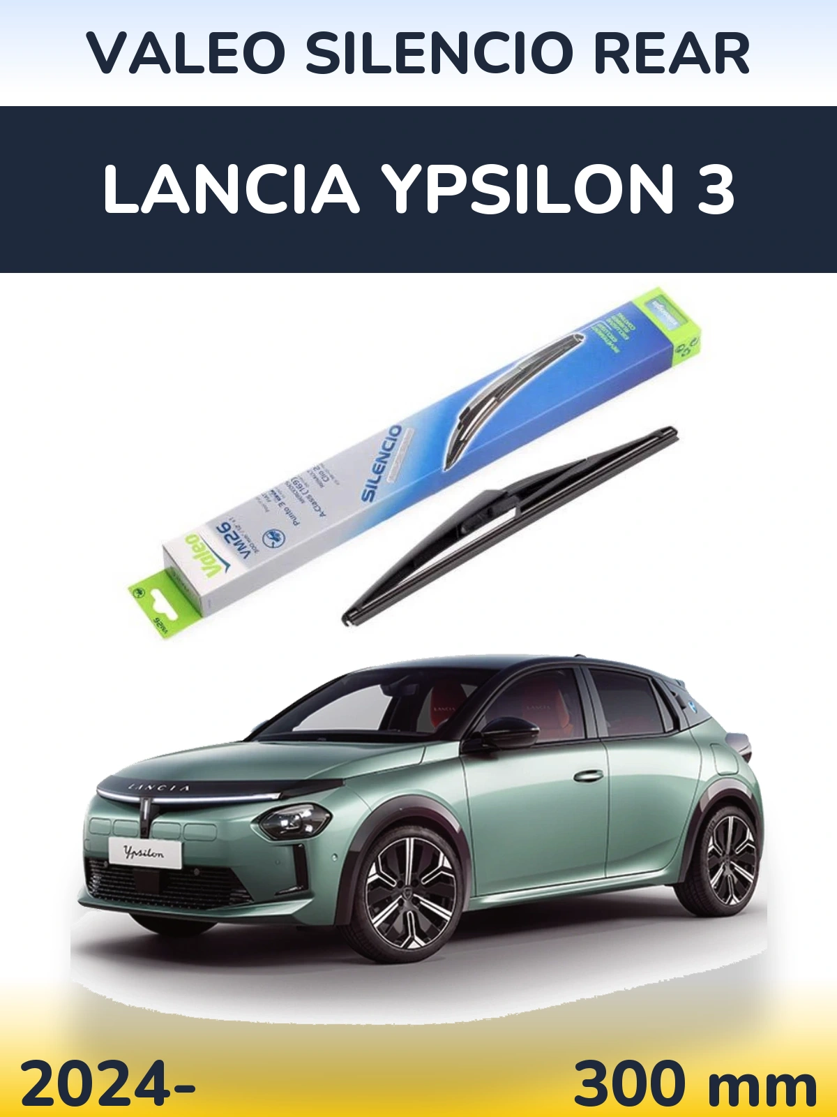 Torkarblad Valeo Silencio Rear för Lancia Ypsilon 3