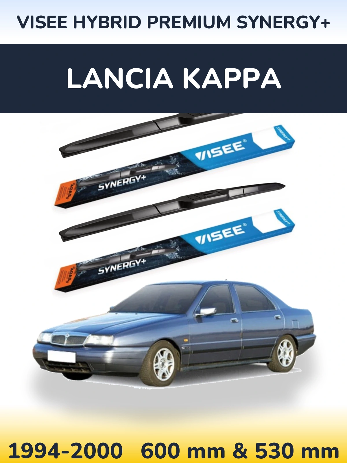Torkarblad VISEE HYBRID PREMIUM SYNERGY+ för Lancia Kappa