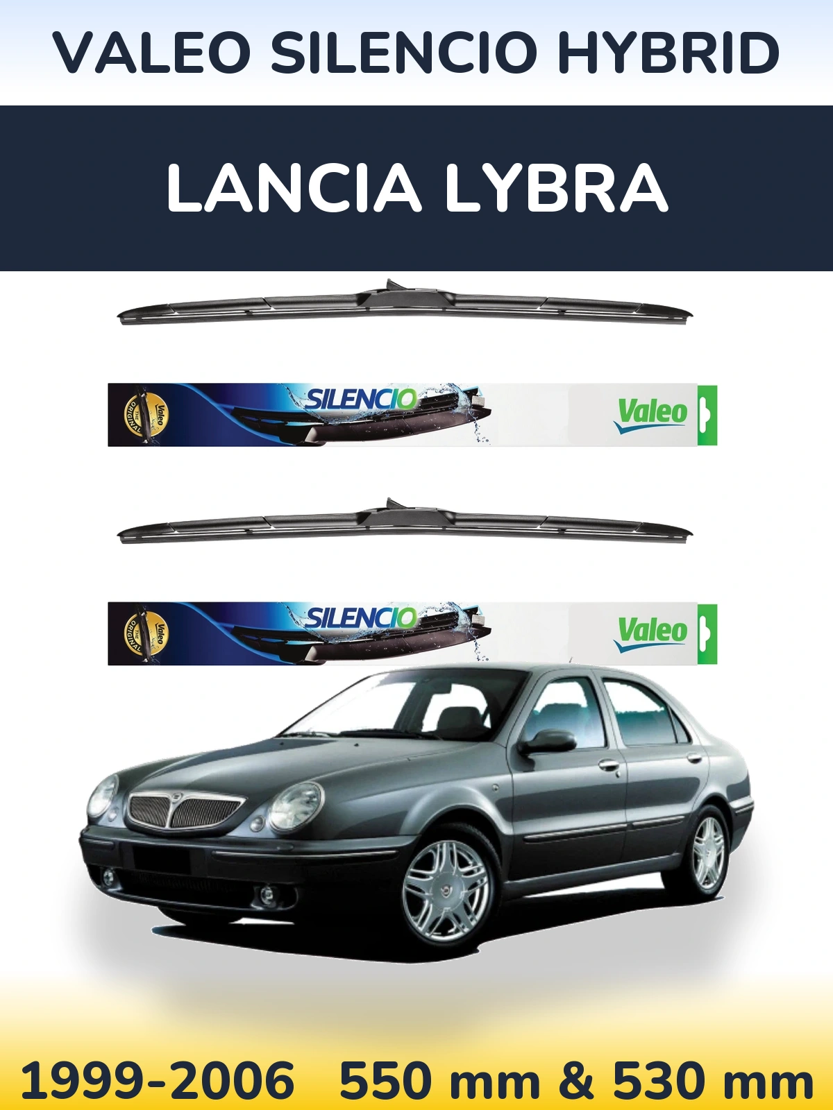 Torkarblad Valeo Silencio Hybrid för Lancia Lybra