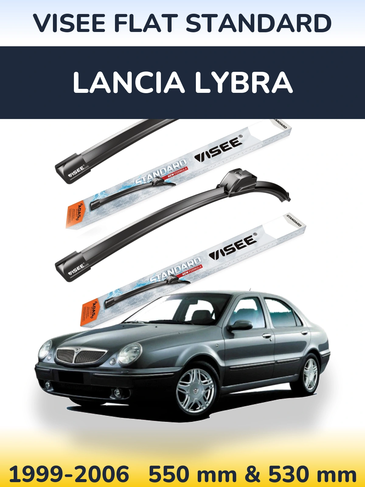 Torkarblad VISEE FLAT STANDARD för Lancia Lybra