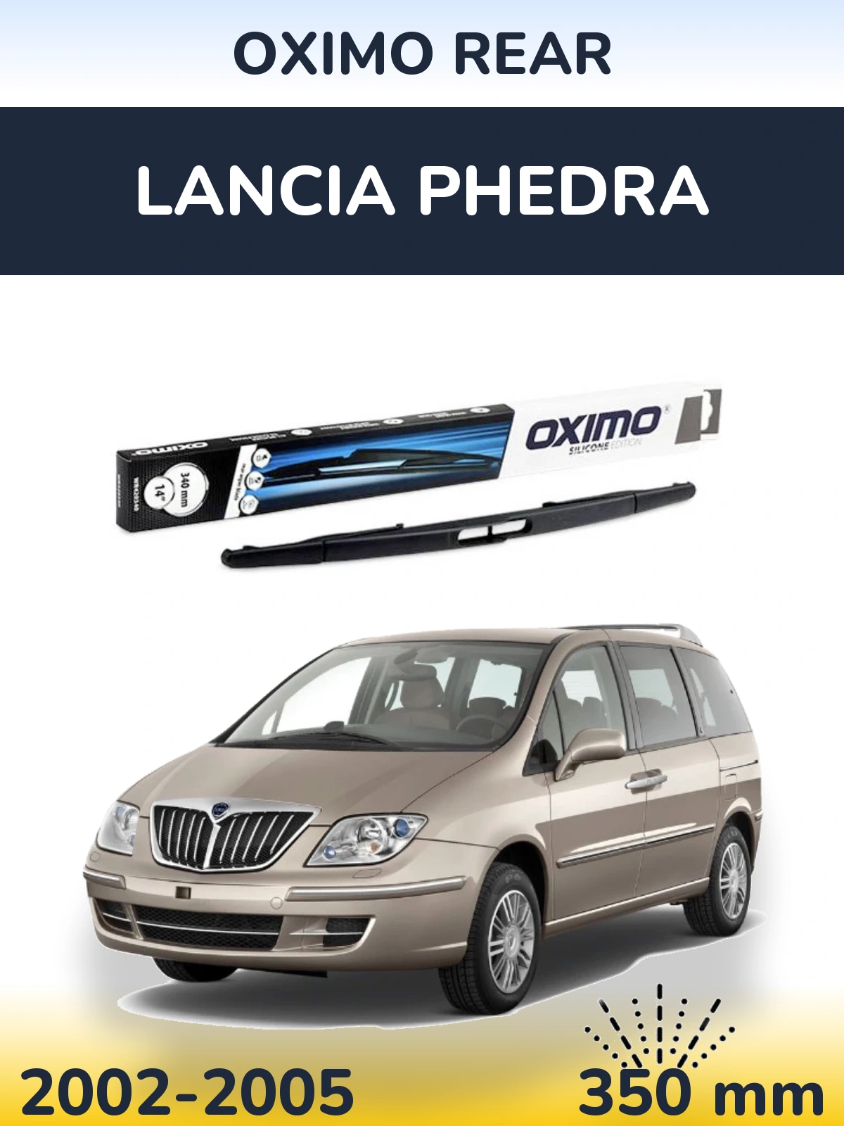 Torkarblad Oximo Rear för Lancia Phedra